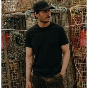 [Taylor Stitch] Charcoal Gray Crew Neck 100% Organic Cotton T-Shirt Sz Medium 40